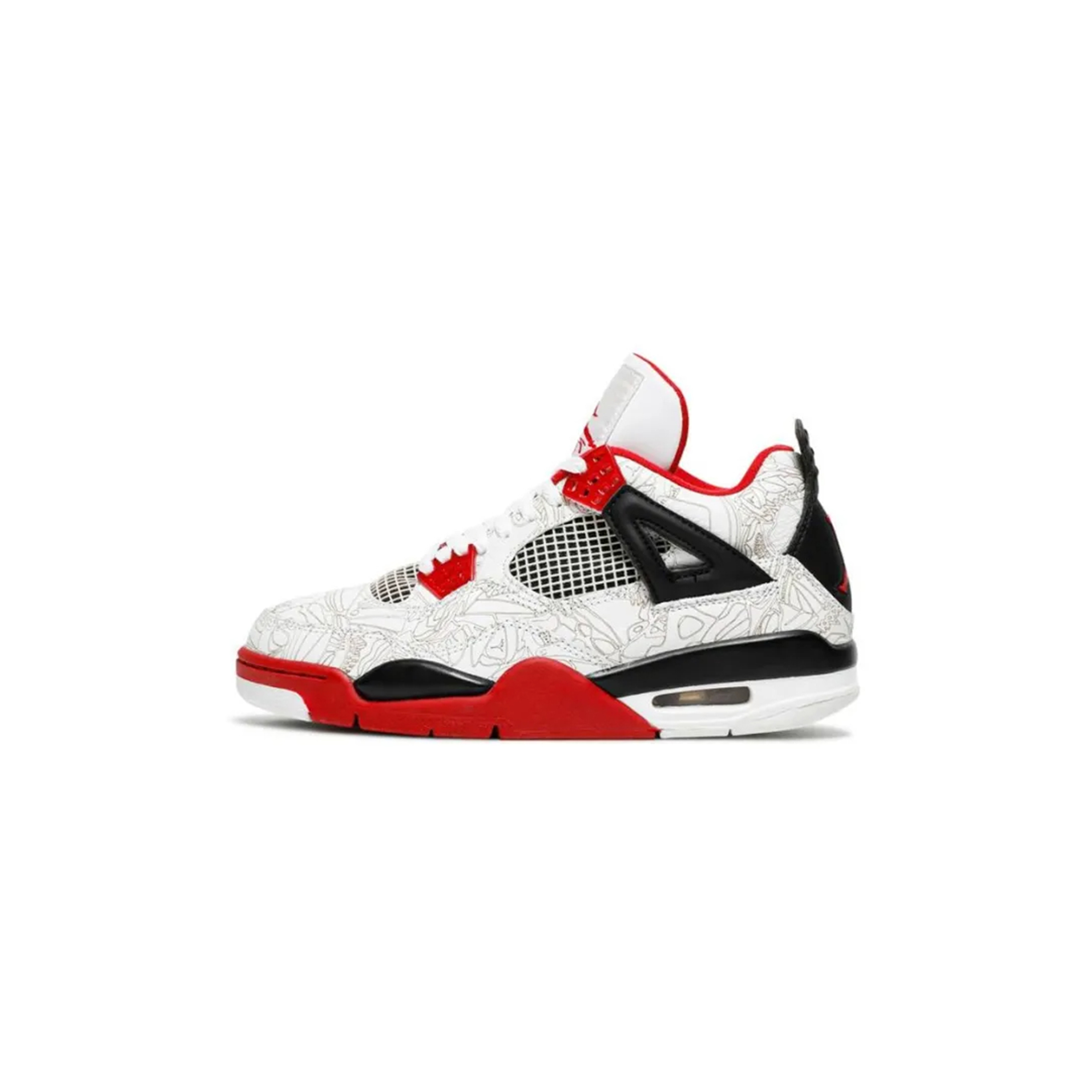 NIKE JORDAN 4 RETRO WHITE LASER 308497-161